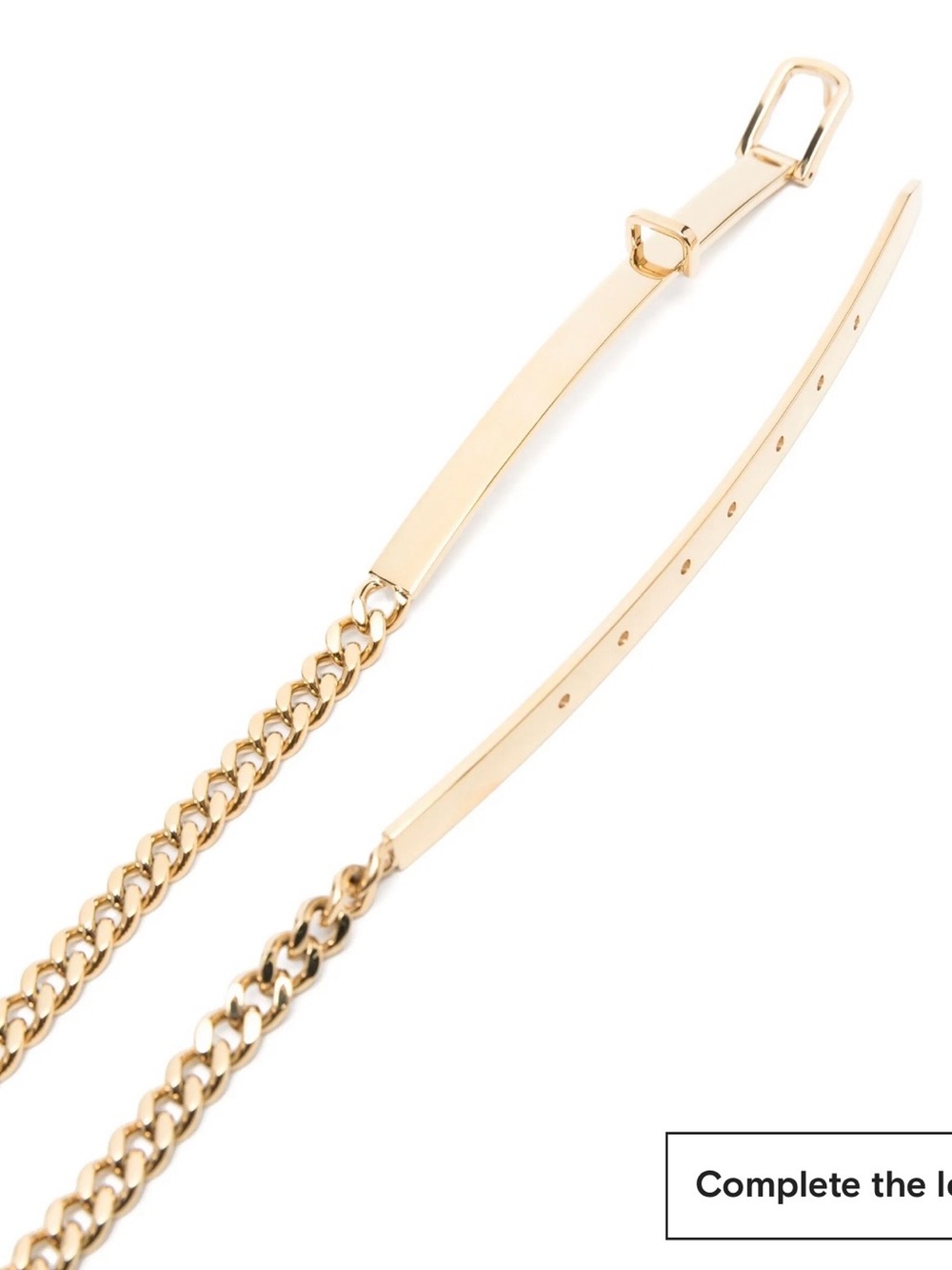 Toteme Gold Chain Link Belt with Adjustable Strap NWOT